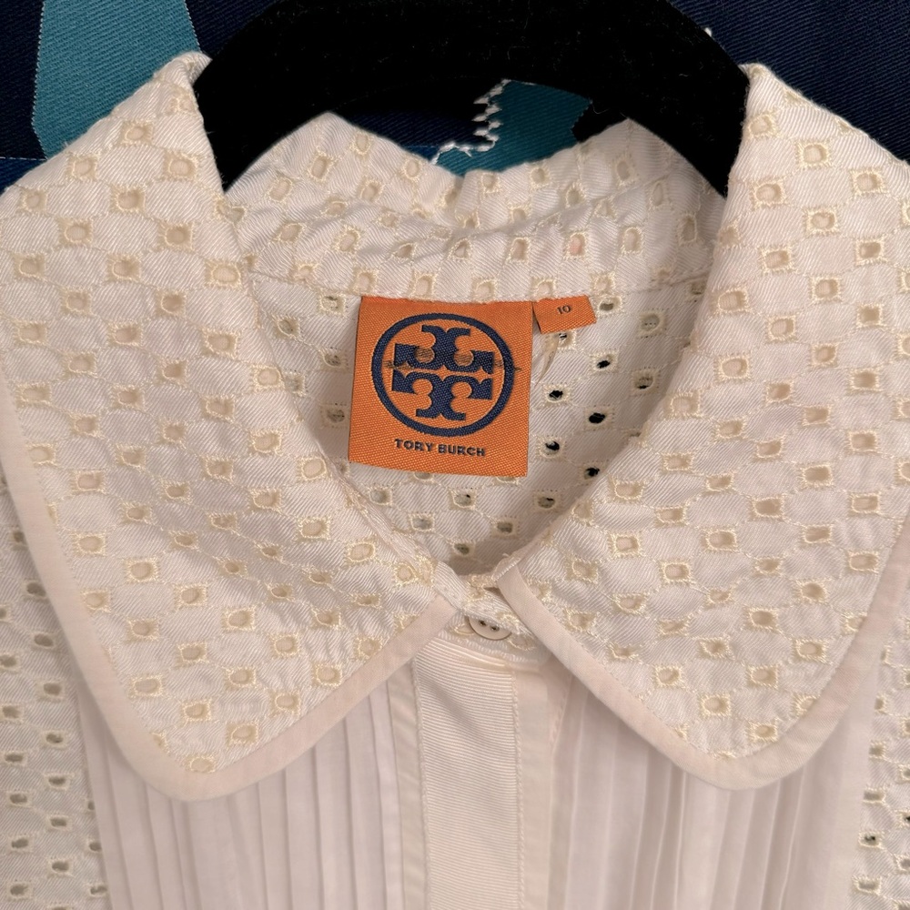 Tory Burch White Sleeveless Blouse - Picture 8 of 14
